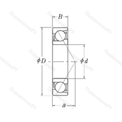 Подшипник шариковый радиально-упорный LJT 5/8