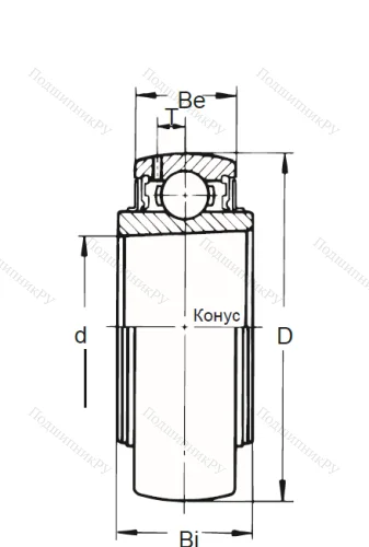 Корпусный подшипник UK 206 в Чебоксарах