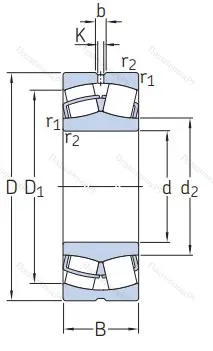 Сферический роликовый подшипник 23134 CC/W 33 от производителя  SKF