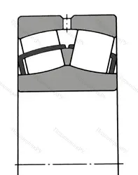 Модификация подшипника 4053136 размер 180x280x100 ГПЗ-34