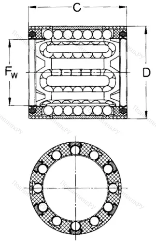 Подшипник LBBR 10-2LS в Чебоксарах