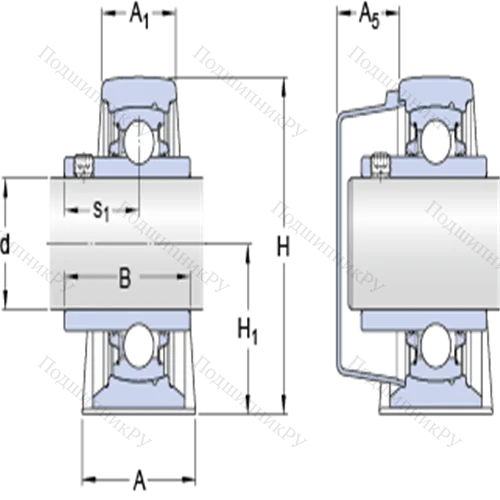 Стационарные подшипниковые узлы типа Y (литой корпус, крепление стопорными винтами) SY 1. TDW от производителя  SKF Стационарные подшипниковые узлы типа Y (литой корпус, крепление стопорными винтами) SY 1. TDW от производителя  SKF