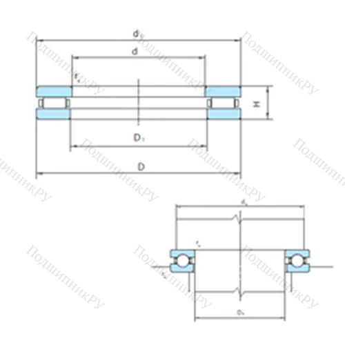 Подшипник роликовый упорный 81276