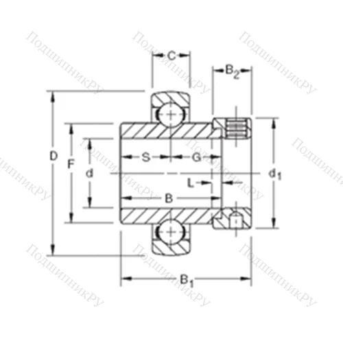 Подшипник шариковый радиальный SM 1101KB от производителя  TIMKEN