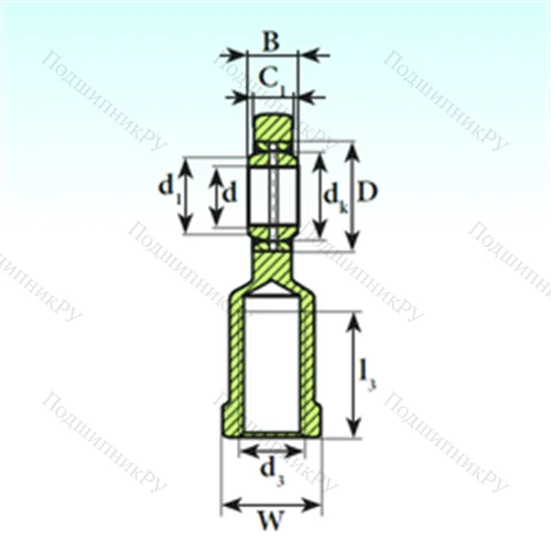 Подшипник скольжения сферический SI 30 ES 2RS