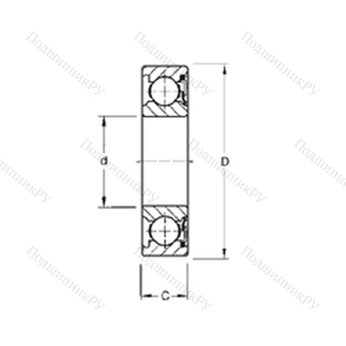 Подшипник шариковый радиальный 214P