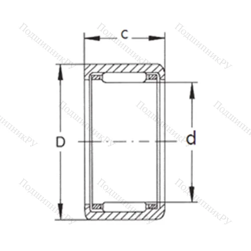 Подшипник игольчатый радиальный HK 2525