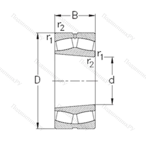 Подшипник роликовый радиальный самоцентрирующийся 22317-E-K-W 33