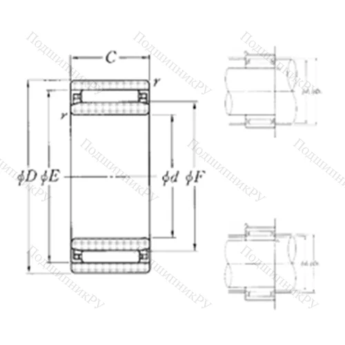 Подшипник игольчатый радиальный NAO-15?28?13