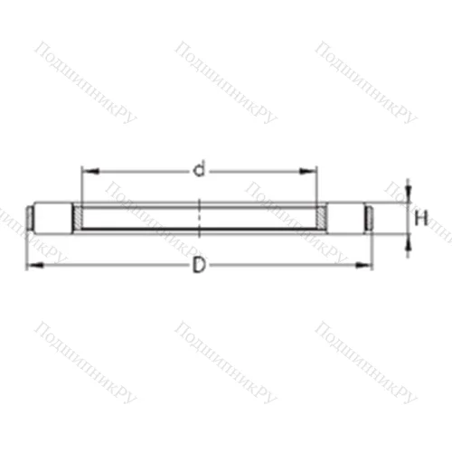 Подшипник роликовый упорный K 81207-TVPB