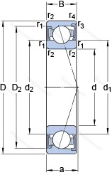 Подшипник S 7018 CD/HCP 4A