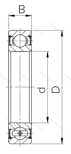 Шариковый однорядный подшипник 80317 (6317 ZZ) в Чебоксарах