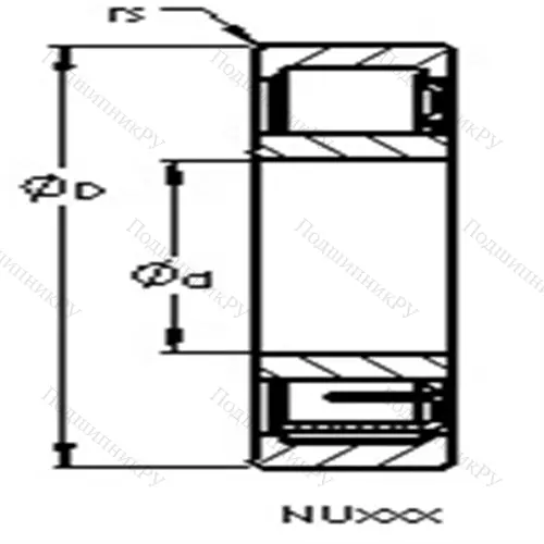 Подшипники роликовые радиальные с цилиндрическими роликами NU 424 MC 4S от производителя  AST