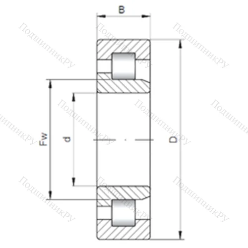 Подшипник роликовый радиальный NJ 3880 от производителя  CX Подшипник роликовый радиальный NJ 3880 от производителя  CX