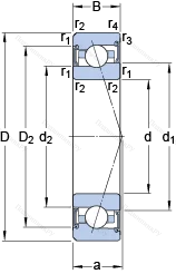 Подшипник S 7002 ACE/HCP 4A