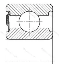Модификация подшипника 20703 размер 17x40x14 ГПЗ-1 от производителя  ГПЗ-1