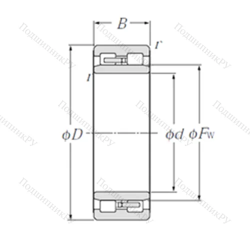 Подшипник роликовый радиальный NNU 4922/W 33