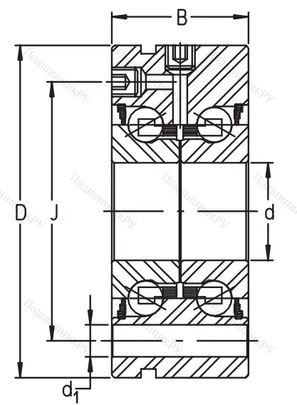 Сверхточный подшипник ZKLF 2068-2RS-PE от производителя  INA