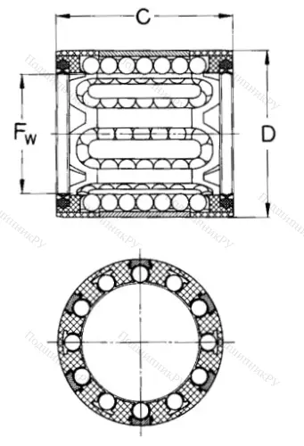 Подшипник LBBR 14-2LS/HV 6 в Чебоксарах