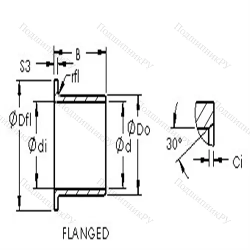 Втулка скольжения ASTEPBF 0304-03 от производителя  AST