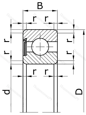 Шариковый однорядный подшипник 60206 (6206 Z) в Чебоксарах