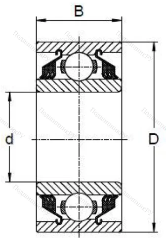 Радиальный шариковый подшипник W 211 PP 3 в Чебоксарах