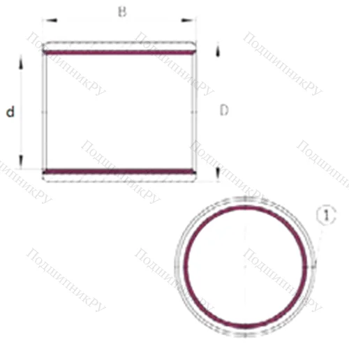 Подшипник скольжения EGB 1625-E 40-B