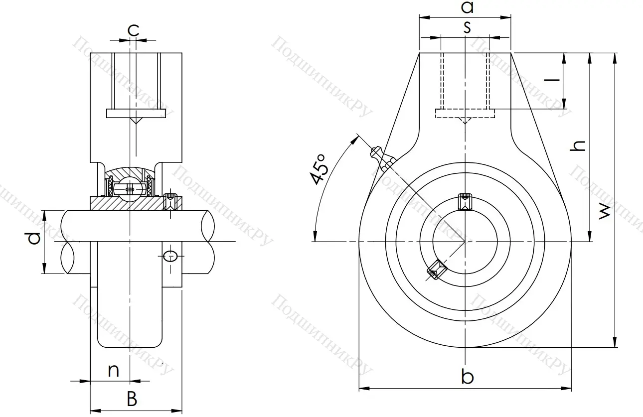 Подшипниковый узел UCHA 204 (UCHB 204) в Чебоксарах