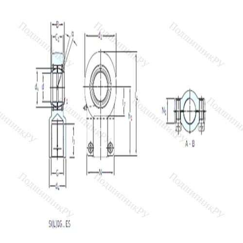 Подшипник скольжения сферический SILQG 160 ES от производителя  SKF