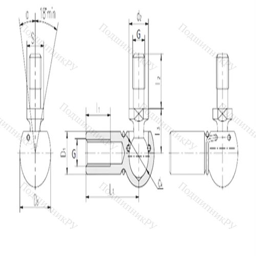 Подшипник скольжения сферический SQGL 12