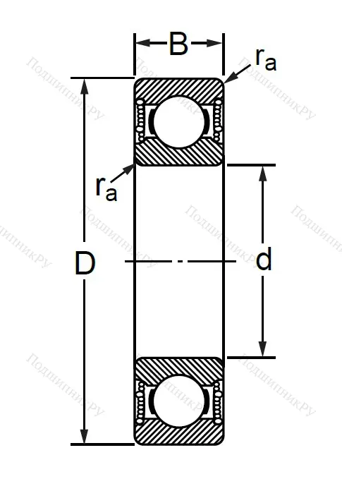 Шариковый однорядный подшипник 76-180102 (6002 2RSC 3) в Чебоксарах