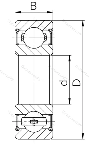 Шариковый однорядный подшипник 80118 (6018 ZZ) в Чебоксарах