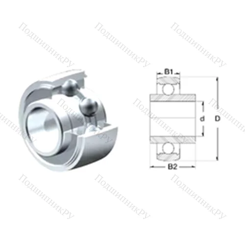 Подшипник шариковый радиальный SUCX 07