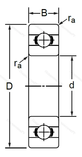 Дюймовый шариковый подшипник RMS 8 (MJ 1) в Чебоксарах