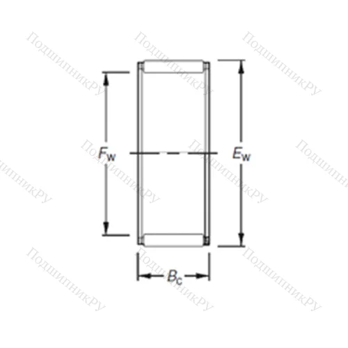 Подшипник игольчатый радиальный K 25X 33X 25H