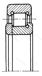 Подшипник NUP 2308ECMA размер 40x90x33 от производителя  SKF Подшипник NUP 2308ECMA размер 40x90x33 от производителя  SKF