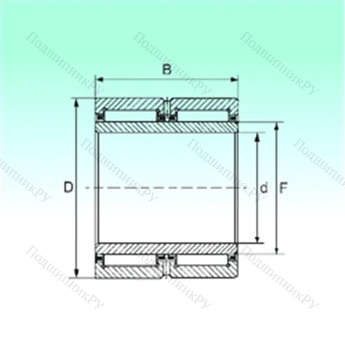 Подшипник игольчатый радиальный NA 6910 ZW