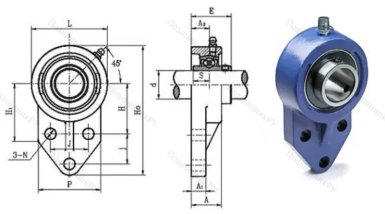 Подшипниковый узел UCFB 202