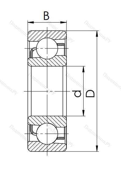 Радиально-упорный шариковый подшипник 46318 Л (7318 ACM) в Чебоксарах