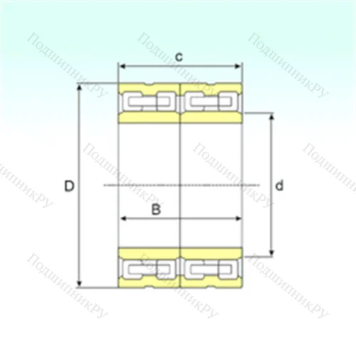 Подшипник роликовый радиальный FCD 76108400 от производителя  ISB Подшипник роликовый радиальный FCD 76108400 от производителя  ISB