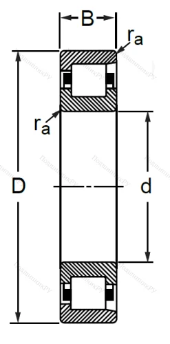 Цилиндрический роликовый подшипник NF 315 (12315) в Чебоксарах
