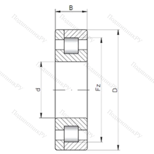 Подшипник роликовый радиальный NP 324