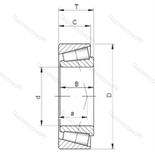 Подшипник роликовый радиально-упорный JM 207049A/10 от производителя  CX Подшипник роликовый радиально-упорный JM 207049A/10 от производителя  CX