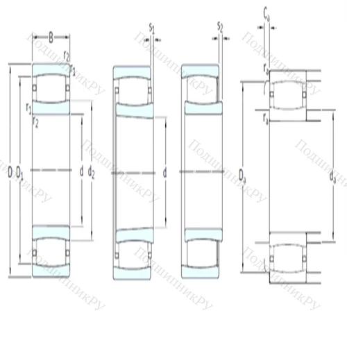 Подшипник роликовый тороидальный C 30/750MB