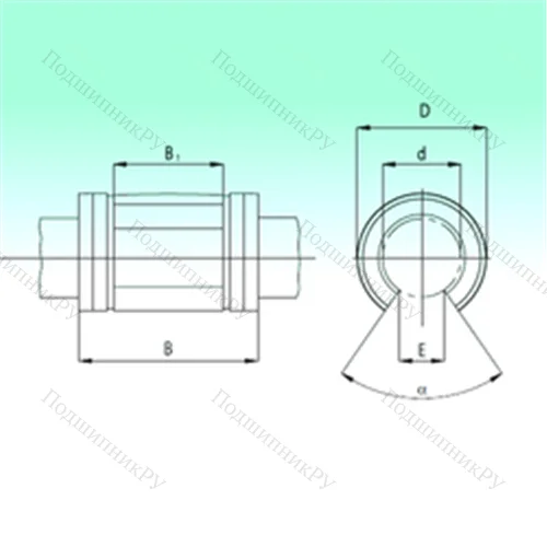 Подшипник шариковый линейный KNO 4080 от производителя  NBS