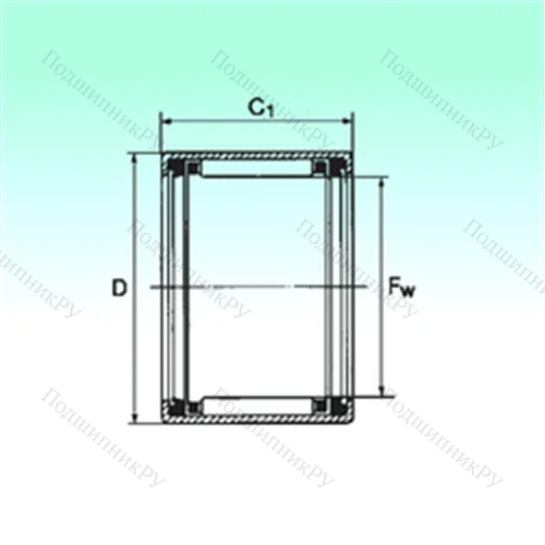 Подшипник игольчатый радиальный HK 1014 2RS