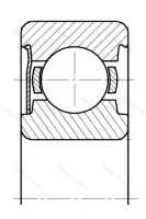 Подшипник  60208 (6208-Z) размер 40x80x18