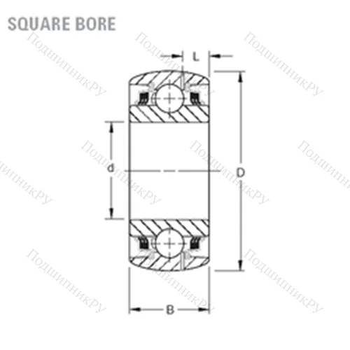Подшипник шариковый радиальный GW 210PPB 4