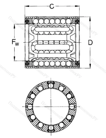 Подшипник LBBR 50-2LS в Чебоксарах