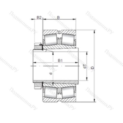 Подшипник роликовый радиальный самоцентрирующийся 22230 KCW 33+H 3130 от производителя  CX